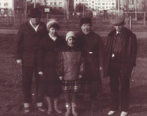 Петкау Саша, Нина, Люда, Лёня, 1991 год, Георгиевск.